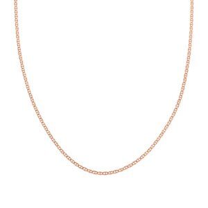 Italian 14K RG Over Sterling Silver Venezia Chain Necklace (24 Inches) (2.50 g)